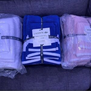 NEW LACOSTE COTTON TOWELS